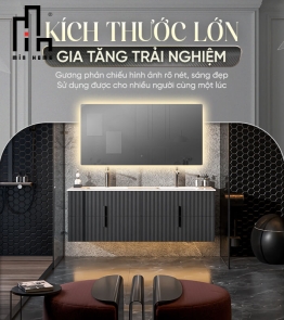 Gương chữ nhật led sau Minhome Classic