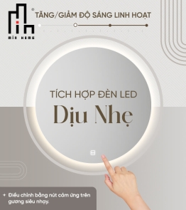 Gương tròn led sau MinHome Classic
