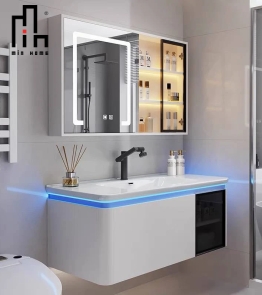 Bộ Tủ Phòng Tắm Thông Minh Tích Hợp Lavabo TG04