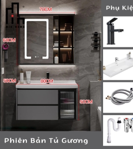Bộ Tủ Chậu Phòng Tắm Hiện Đại TK04