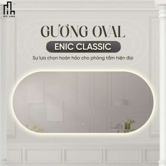Gương oval Enic Classic