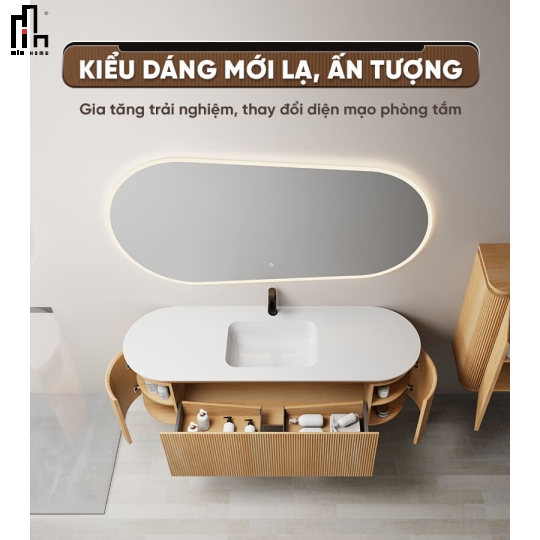 Gương bầu led sau Minhome classic