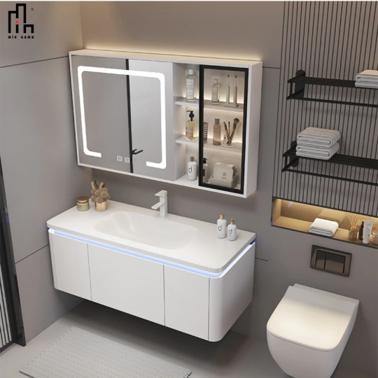 Bộ Tủ Chậu Phòng Tắm Thông Minh LX198
