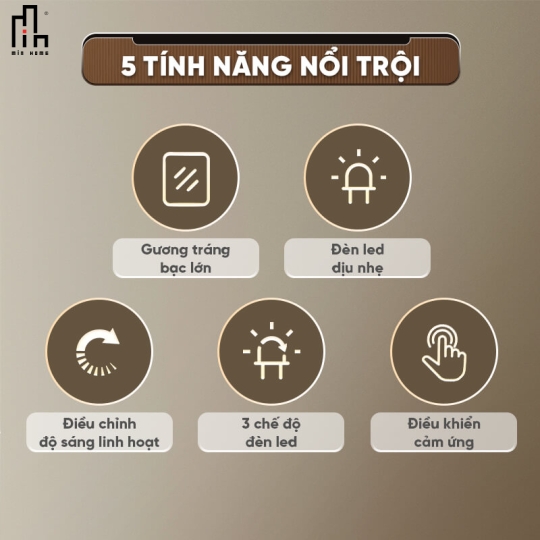 Gương bầu led sau Minhome classic