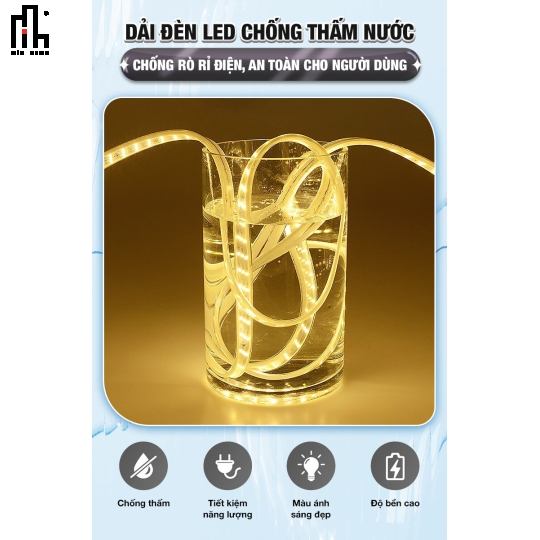 Gương chữ nhật led trước MINHOME