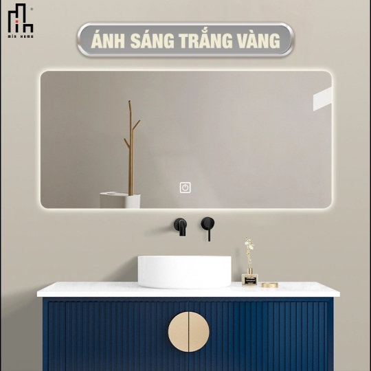 Gương chữ nhật led sau MINHOME