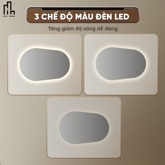 Gương bầu led sau Minhome classic