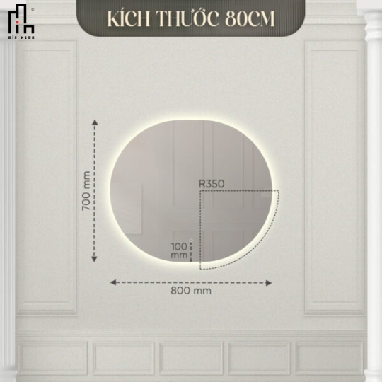 Gương oval Enic Classic