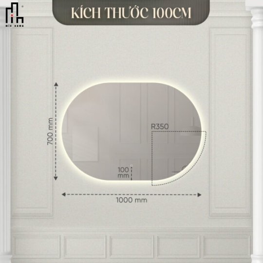 Gương oval Enic Classic