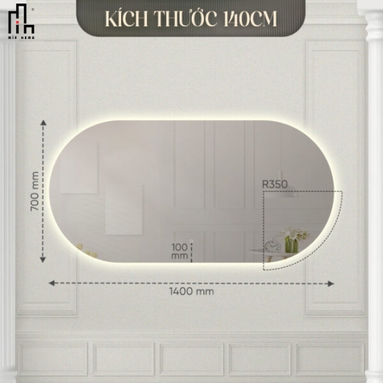 Gương oval Enic Classic