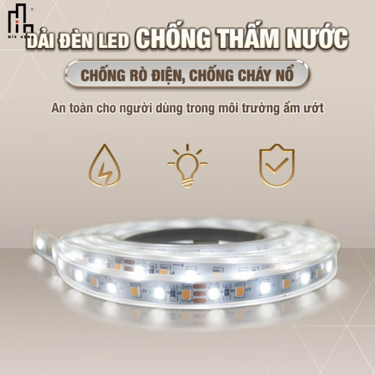 Gương chữ nhật led sau MINHOME