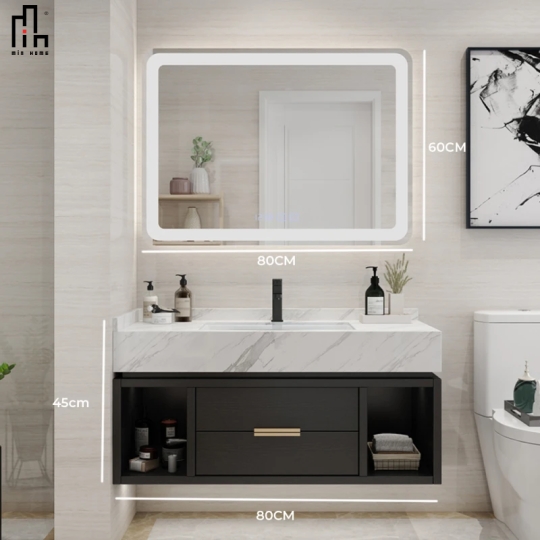 Bộ Tủ Chậu Phòng Tắm Thông Minh VIBA CA030