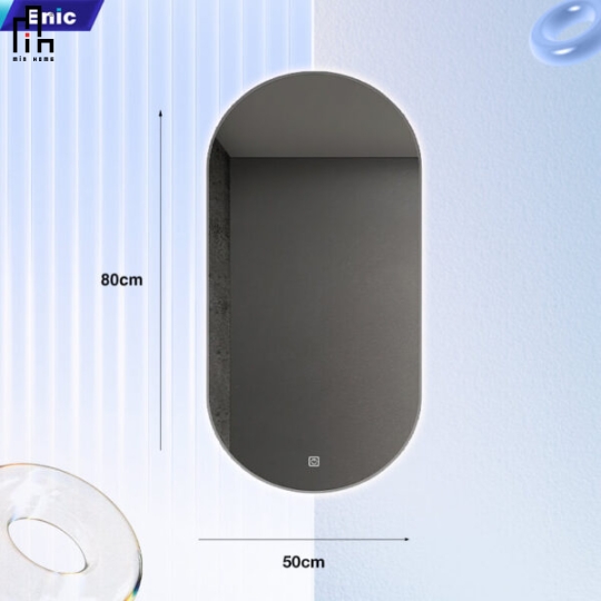 Gương oval led sau MINHOME