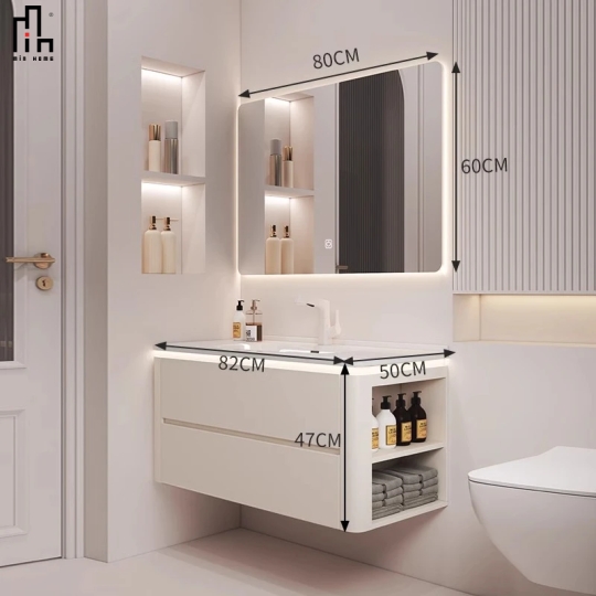 Bộ Tủ Phòng Tắm Kết Hợp Lavabo BST141