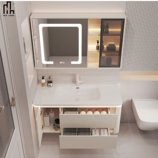 Bộ Tủ Phòng Tắm Kết Hợp Lavabo BST141