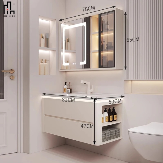 Bộ Tủ Phòng Tắm Kết Hợp Lavabo BST141