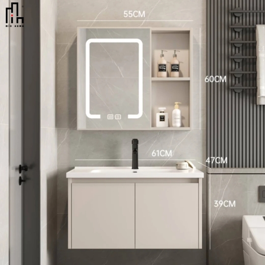 Bộ Tủ Chậu Phòng Tắm Thông Minh LK038