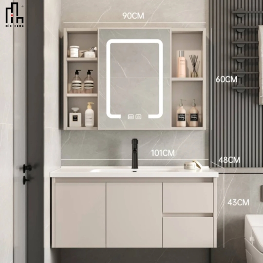 Bộ Tủ Chậu Phòng Tắm Thông Minh LK038