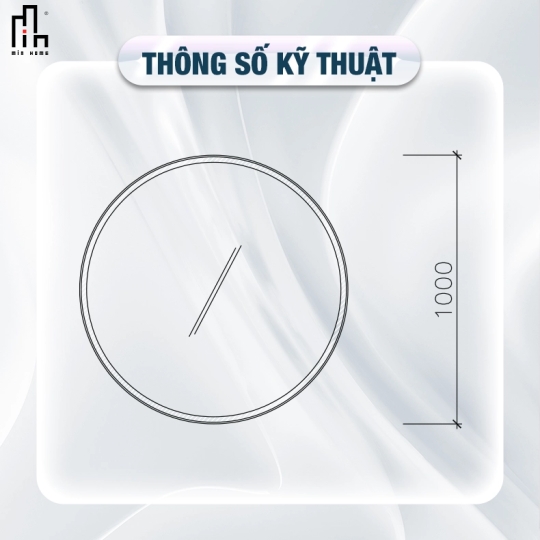 Gương tròn led trước MinHome