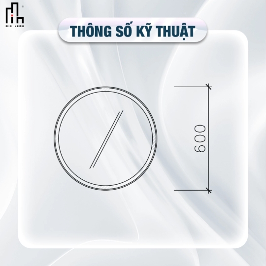 Gương tròn led trước MinHome