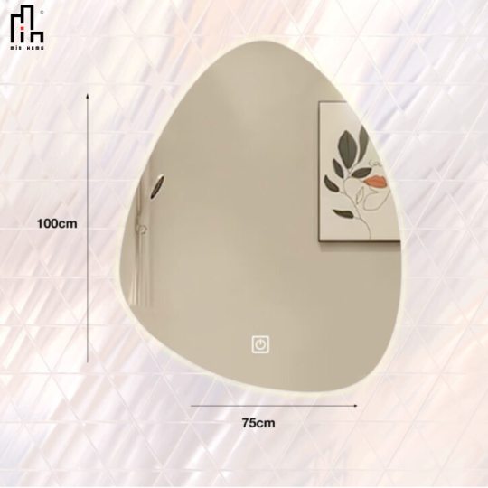 Gương giọt nước led sau MINHOME