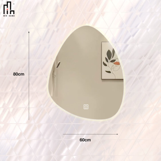 Gương giọt nước led sau MINHOME