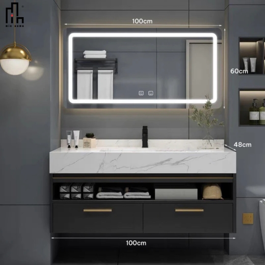 Bộ Tủ Chậu Phòng Tắm Cao Cấp CA37