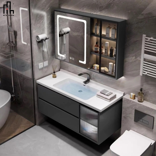 Bộ Tủ Chậu Phòng Tắm Hiện Đại TK04